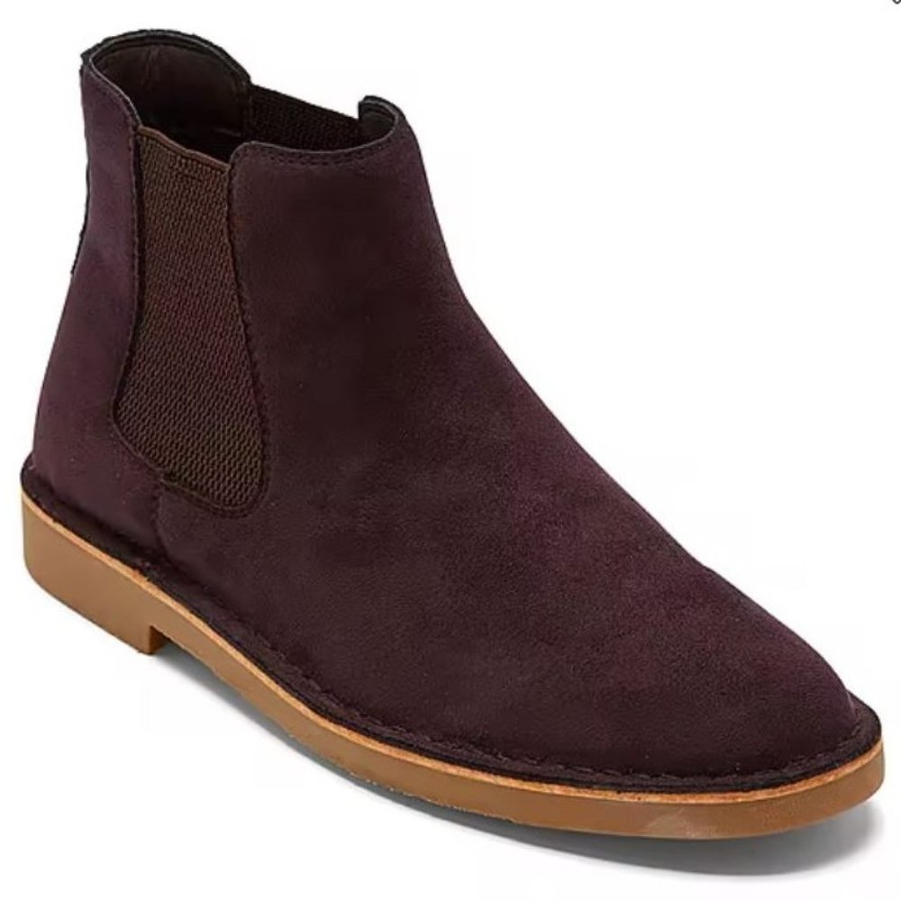 Mutual Weave Men's Wells Flat Heel Chelsea Boots Brown